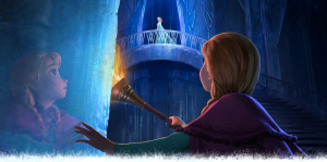 Anna & Elsa in the Ice Castle